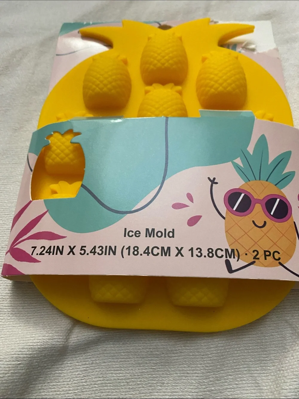 Pineapple Silicone Ice Mold - Bright Yellow